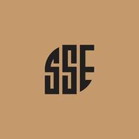 sse logo design vettore modello