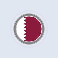 illustrazione di Qatar bandiera modello vettore