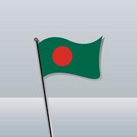 illustrazione di bangladesh bandiera modello vettore