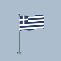 illustrazione di Grecia bandiera modello vettore