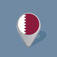 illustrazione di Qatar bandiera modello vettore