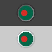 illustrazione di bangladesh bandiera modello vettore