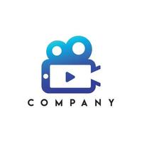 video media logo, infinito giocare musica Audio video logo digitale media applicazione vettore