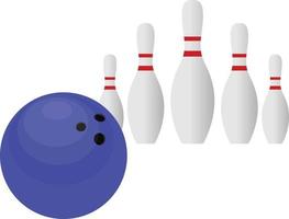 bowling impostato vettore illustrazione grafico