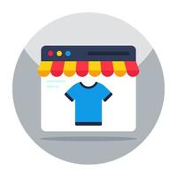 icona del design moderno dello shopping online vettore