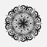 mandala fiore circolare su bianco vettore