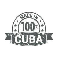 Cuba francobollo design vettore