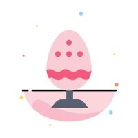 bollito bollito uovo Pasqua uovo cibo astratto piatto colore icona modello vettore