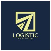 la logistica logo icona illustrazione vettore design distribuzione simbolo consegna di merce economia finanza