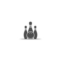 bowling logo icona design vettore