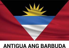 antigua ang barbuda bandiera design vettore