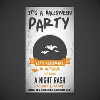 suo un' Halloween festa invito carta design vettore