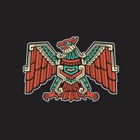 azteco aquila mano disegnato vettore