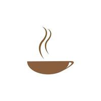 icona di vettore del modello di logo della tazza di caffè - vector