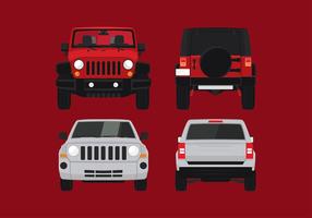 jeep anteriore vettoriali gratis