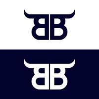 lettera B B logo design vettore