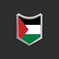 illustrazione di Palestina bandiera modello vettore