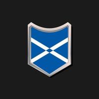 illustrazione di Scozia bandiera modello vettore