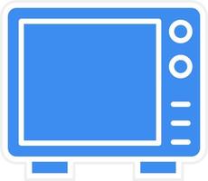 stile icona forno a microonde vettore
