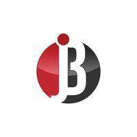 jb iniziale logo vettore design