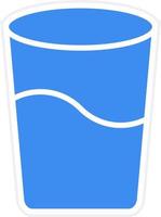stile icona bicchiere d'acqua vettore