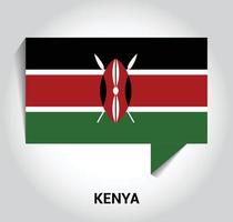 Kenia bandiera design vettore
