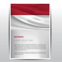 Indonesia indipendenza giorno design vettore