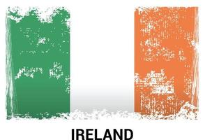 Irlanda bandiera design vettore