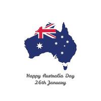 Australia indipendenza giorno carta vettore