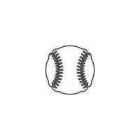 baseball icona logo design illustrazione vettore