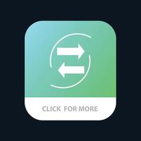 chang grafico dati scambio i soldi carta mobile App icona design vettore
