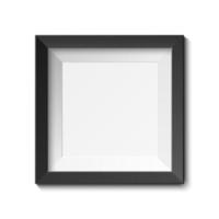 cornice per foto in bianco realistica isolata su bianco vettore