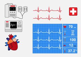 Monitor della frequenza cardiaca vettore