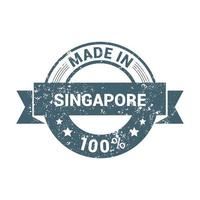 Singapore francobollo design vettore