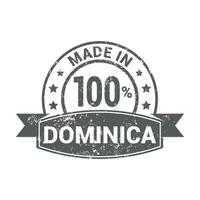 dominica francobollo design vettore