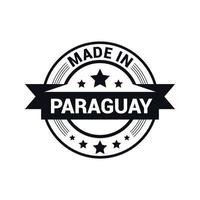 paraguay francobollo design vettore