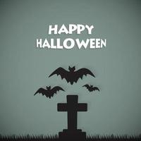 contento Halloween carte con creativo design e tipografia vettore