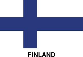 Finlandia bandiera design vettore