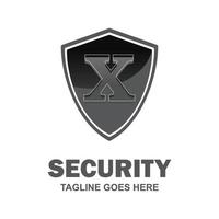 alfabetico logo di sicurezza compnay e tipografia vettore