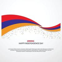 Armenia contento indipendenza giorno sfondo vettore