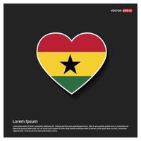 Ghana bandiera design vettore