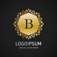 alfabetico logo design con elegante design e tipografia vettore