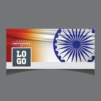 India indipendenza giorno sociale media copertina vettore