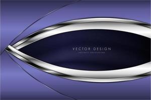 sfondo viola e argento metallizzato di lusso vettore