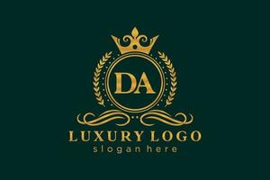 iniziale da lettera reale lusso logo modello nel vettore arte per ristorante, regalità, boutique, bar, Hotel, araldico, gioielleria, moda e altro vettore illustrazione.