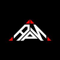 ap lettera logo creativo design con vettore grafico, ap semplice e moderno logo nel triangolo forma.