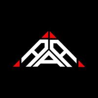 aaa lettera logo creativo design con vettore grafico, aaa semplice e moderno logo nel triangolo forma.