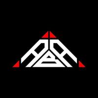aba lettera logo creativo design con vettore grafico, aba semplice e moderno logo nel triangolo forma.
