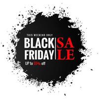 venerdì nero black splash design di vendita