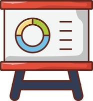 illustrazione vettoriale della scheda di presentazione su uno sfondo simboli di qualità premium. icone vettoriali per il concetto e la progettazione grafica.